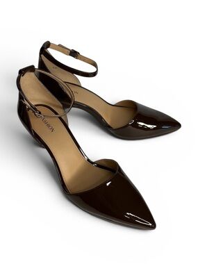 Pashion “The D’Orsay” Convertible 3” Stiletto Heels – Cocoa – Size 8.5